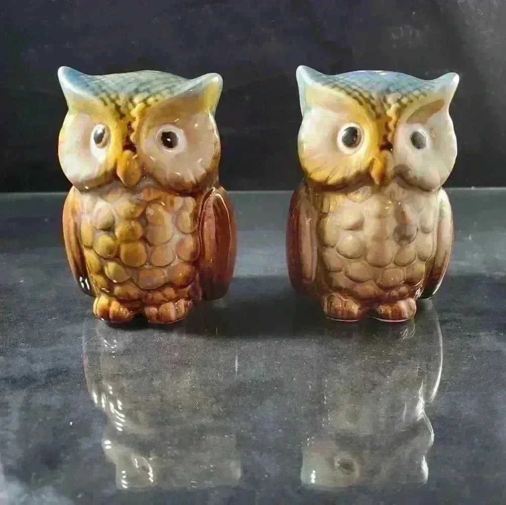 Cute Owl Salt & Pepper Shakers